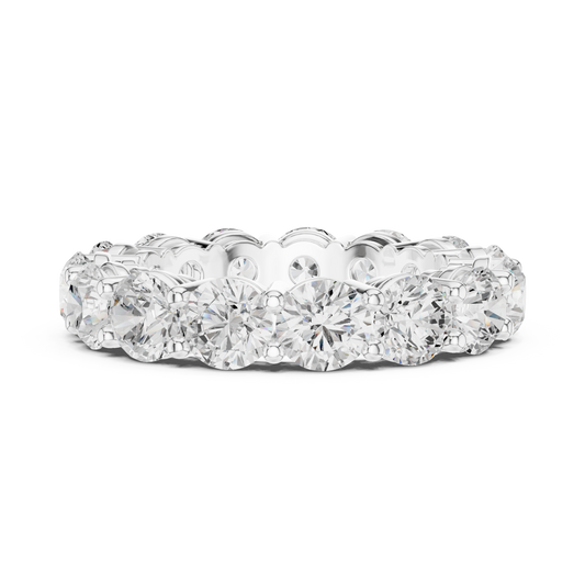 3.8 mm Fine Moissanite Band