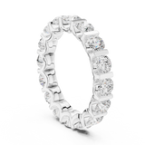 3.8 mm Fine Moissanite Band
