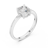 1 Carat Elegant Oval Cut Moissanite Ring
