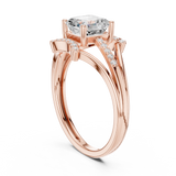 1.2 Carat Asscher Cut Moissanite Ring