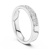 3.86 mm Fancy Moissanite Band