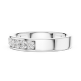 3.86 mm Fancy Moissanite Band