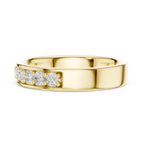 3.86 mm Fancy Moissanite Band