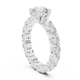2.7 Carat Round Cut Moissanite Ring