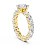 2.7 Carat Round Cut Moissanite Ring