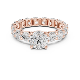2.7 Carat Round Cut Moissanite Ring