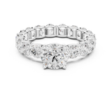 2.7 Carat Round Cut Moissanite Ring