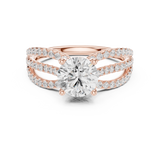 6.4 Carat Fancy Band Moissanite Ring