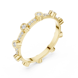 2.7 mm Cartier Inspired Moissanite Band