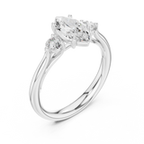 1.2 Carat Marquise Cut Moissanite Ring