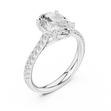 2.2 Carat Oval Cut Moissanite Ring