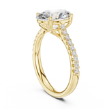 2.2 Carat Oval Cut Moissanite Ring