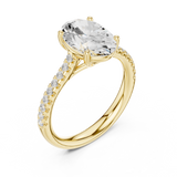 2.2 Carat Oval Cut Moissanite Ring