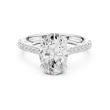 2.2 Carat Oval Cut Moissanite Ring