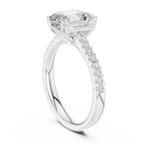 2.3 Carat Emerald Cut Lux Band Moissanite Ring