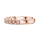 2.5 mm Round cut Moissanite Band