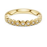 2.5 mm Round cut Moissanite Band