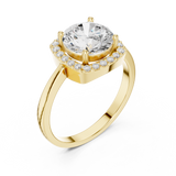 2.2 Carat Fancy Moissanite Ring