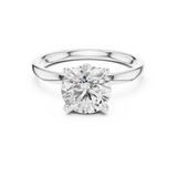 2.1 Carat Elegant Round Cut Moissanite Ring