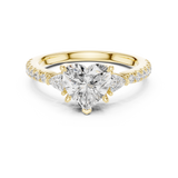 1.9 Carat Heart Cut Moissanite Ring
