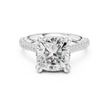 4.2 Carat Exquisite Cushion Cut Moissanite Ring