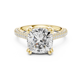 4.2 Carat Exquisite Cushion Cut Moissanite Ring