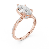 2.5 Carat Exquisite Marquise Cut Moissanite Ring