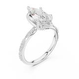 2.5 Carat Exquisite Marquise Cut Moissanite Ring