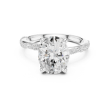 2.7 Carat Elegant Oval Cut Moissanite Ring