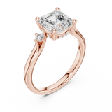 1.9 Carat Asscher Cut Moissanite Ring