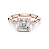 1.9 Carat Asscher Cut Moissanite Ring