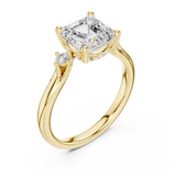 1.9 Carat Asscher Cut Moissanite Ring