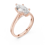 1.9 Carat Elegant Marquise Cut Moissanite Ring