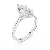1.9 Carat Elegant Marquise Cut Moissanite Ring