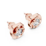 1.8 Carat Fancy Round Cut Moissanite Earrings