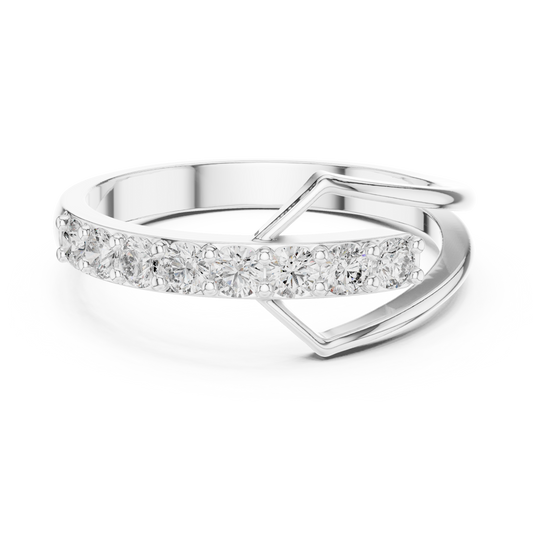 2.5 mm & 8.16 mm Designer Moissanite Ring