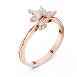 0.26 Carat Marquise Cut Moissanite Ring