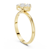 0.46 Carat Louis Vuitton Inspired Fine Moissanite Ring
