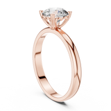 1 Carat Delicate Round Cut Moissanite Ring