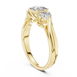 1.2 Carat Lucent Princess & Heart Cut Moissanite Ring