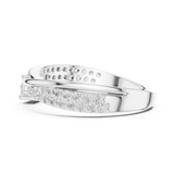 0.65 Carat Fancy Round Cut Moissanite Ring