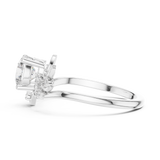1 Carat Desginer Round Cut Moissanite Ring