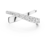 9.3 mm wide Rare Designer Moissanite Ring