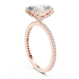 2.2 Carat Elegant Emerald Cut Moissanite Ring