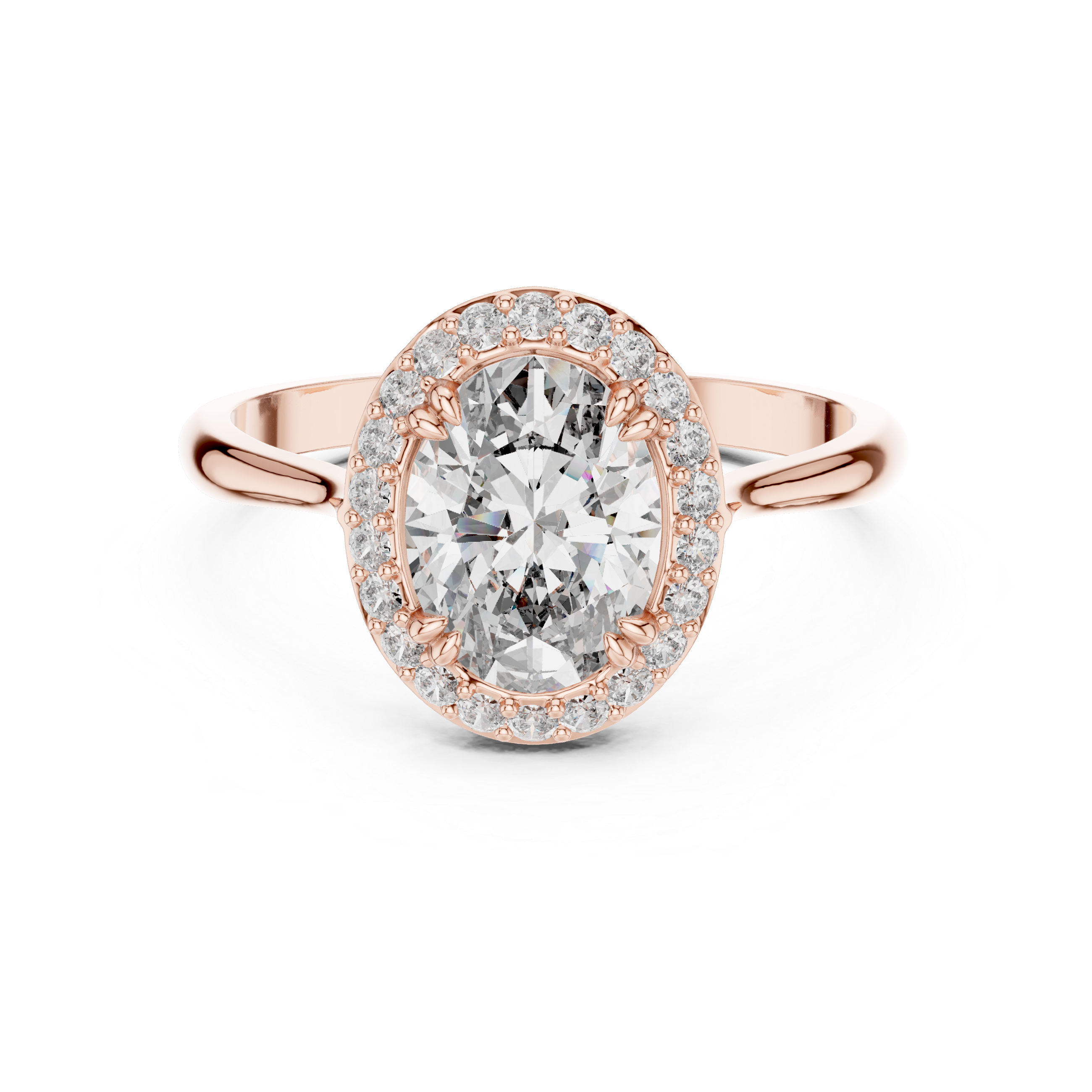 1.5 Carat Delecate Oval Cut Moissanite Ring