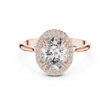 1.5 Carat Delecate Oval Cut Moissanite Ring