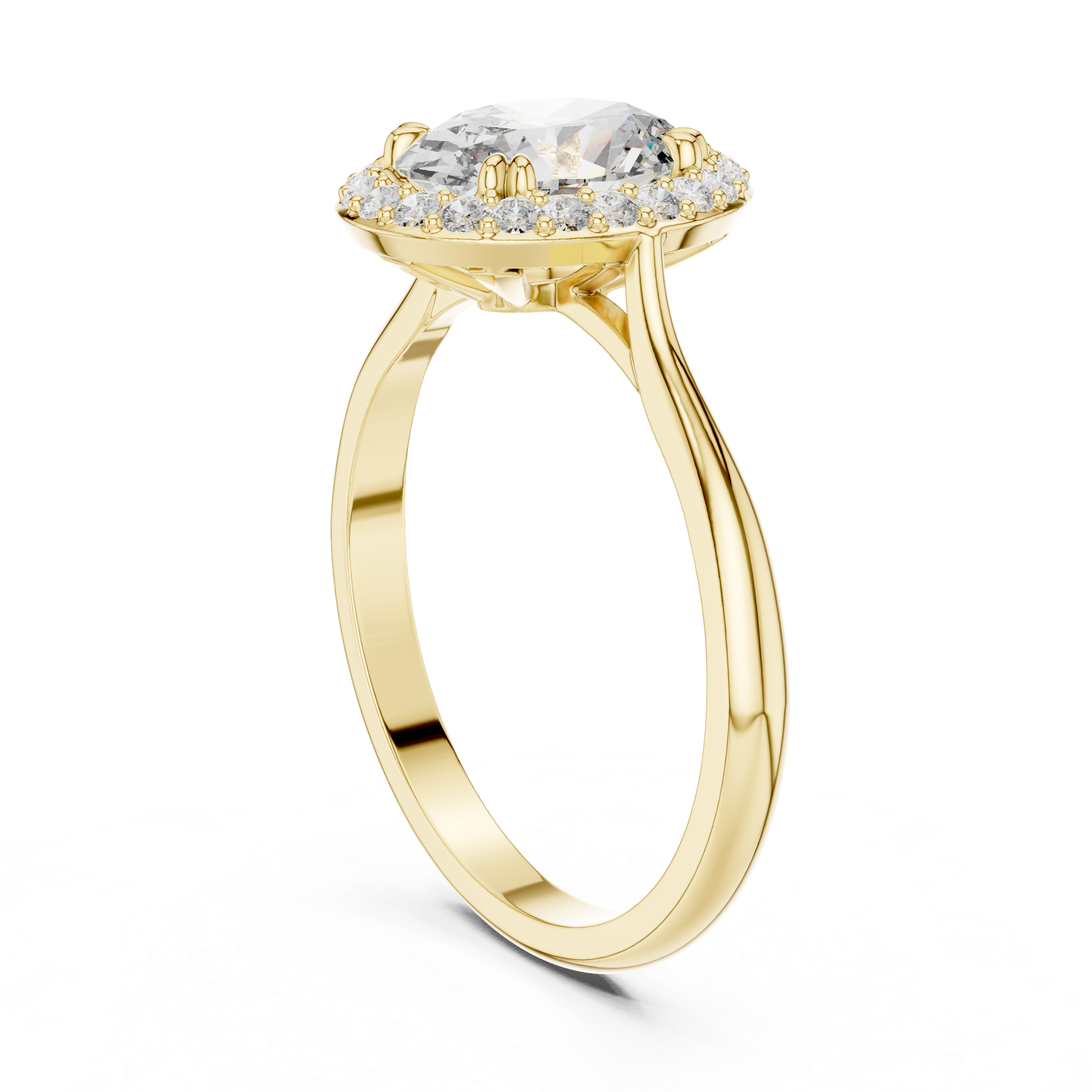 1.5 Carat Delecate Oval Cut Moissanite Ring