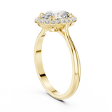 1.5 Carat Delecate Oval Cut Moissanite Ring