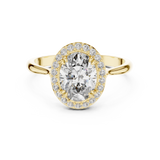 1.5 Carat Delecate Oval Cut Moissanite Ring
