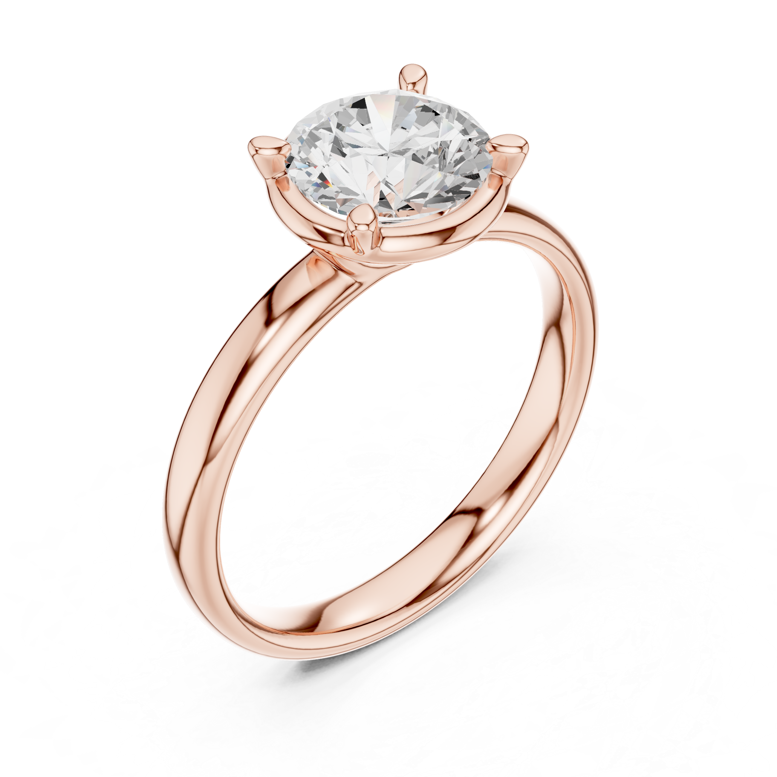 1.5 Carat Luxury Round Cut Moissanite Ring